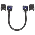 Seco-Larm - SD-969-T15Q/K - Armored Door Cord – Pre-Wired Terminal Blocks and Removable Covers, Black, 15” (39cm)