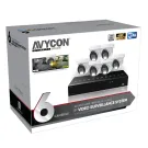 AVYCON - AVK-NB81E6-2T - 8MP Diversity InfiniteColor 8MP IP Kit with 6 of 8MP IP InfiniteColor Turret Cameras and 8CH PoE 4K NVR with 2TB HDD pre-installed, contains AVC-NBE81F28 (6 QTY) and AVR-NSV08P8-2T (1 QTY)