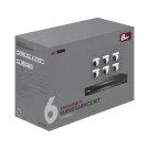 AVYCON - AVK-NP81E6-3T - 8MP Diversity IP Kit with 6 of 8MP Infinite-Star IP Turret Cameras with AI and 8CH PoE 4K 4K NVR with 4TB HDD pre-installed, contains AVC-NPE81F28 (6 QTY) and AVR-NSV08P8-3T (1 QTY)