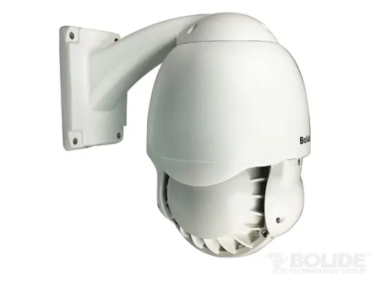 BOLIDE - BC1209/PTZMINI/AH - 2.0MP AHD Mini PTZ, 1080P and 720P Hybrid, 1/3" CMOS, 10x Optical Zoom, ICR/Outdoor, Multi-Protocol, Scan & Tour, IP66, 12VDC, IR up to 200ft, RS-485, Pan 360° Continuously, Tilt 90° rotation, Auto-Flip, White