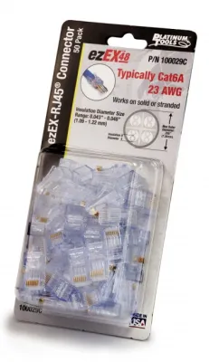 Platinum Tools - 100019C - ezEX48 Connector (10 Per Clamshell)