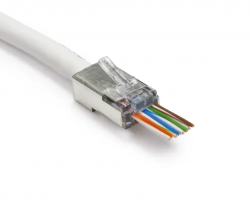 Platinum Tools - 100020C - EZ-RJ45 Shielded Cat5e/6, (Internal Ground). 50/Clamshell.