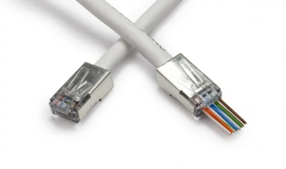 Platinum Tools - 100021C - EZ-RJ45 Shielded Cat5e/6, (Internal Ground). 10/Clamshell.