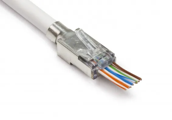 Platinum Tools - 100023C - EZ-RJ45 Shielded Cat5e/6, (External Ground). 10/Clamshell.