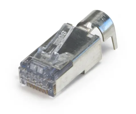 Platinum Tools - 100025C - ezEX44 Cat6 Shielded RJ45 External Ground Connector, 25/Clamshell.