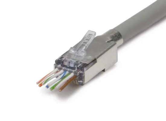 Platinum Tools - 105028 - ezEX44 Cat6 Shielded RJ45 External Ground Connector, 100/Bag.