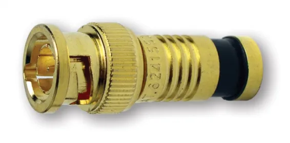 Platinum Tools - 18030 - BNC-Type Gold SealSmart Coaxial Compression Connectors RG 59 Red (Bulk Package 25pc/Bag)