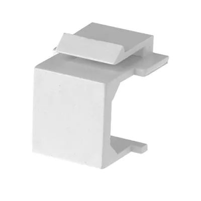 Simply 45 - S45-3207W-25 - Blank Keystone Snap-In Inserts, White UL Listed - 10 pc/Bag, 25/Pack