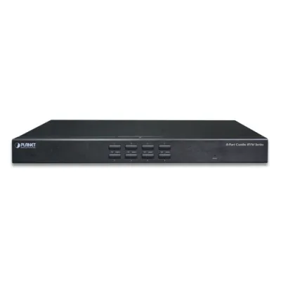 Planet - IKVM-210-08 - 8-Port Combo IP KVM Switch: Up to 64 computers, On Screen Display (OSD), Quick View Setting (QVS), Hotkey, Stackable, 1U rack-mount, Multiplatform-Windows, Linux, Mac, Sun