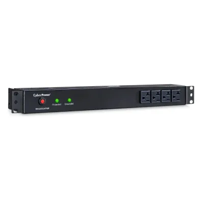 CYBERPOWER - RKBS20S4F8R - 1800 J, 120 V, NEMA 5-20P plug, 12 NEMA 5-20R (4 front, 8 rear), 15 ft cord, Limited lifetime warranty