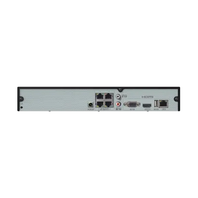 Speco - N4NRM2TB - 4 Channel 4K H.265 NVR with PoE and 1 SATA, NDAA, 2TB