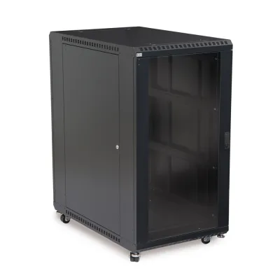 Kendall Howard - 3100-3-001-22 - 22U LINIER® Server Cabinet - Glass/Vented Doors - 36" Depth