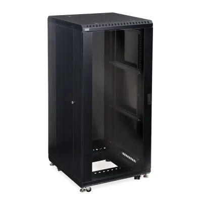 Kendall Howard - 3103-3-024-27 - 27U LINIER® Server Cabinet - Glass/Glass Doors - 24" Depth