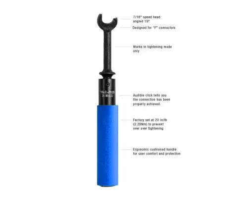 Jonard Tools - TWAS-71620 - Torque Wrench, Speed, 7/16, 20In/Lb