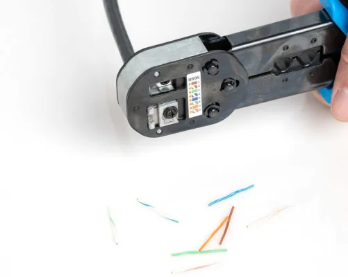 Jonard Tools - UC-4511 - RJ45 & RJ11/12 Modular Pass-through Crimper with Tail Crimping Slots