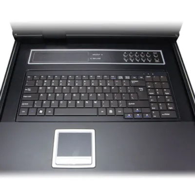 Planet - IKVM-210-16M - 17" 16-Port Combo VGA LCD IP KVM Switch: 1280x1024 video quality, Up to 256 computers, On Screen Display (OSD)