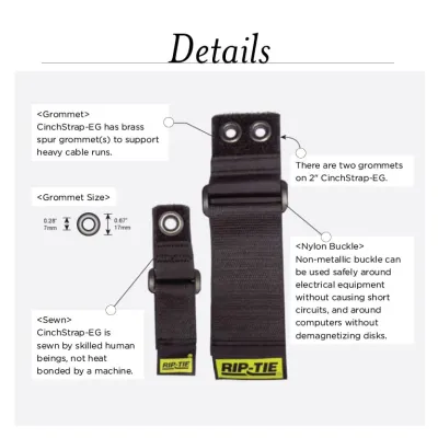 Rip-Tie - OW-70 - Two Inch Wide CinchStrap with End Grommets with Webbing 2" x 70