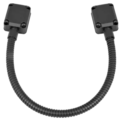 Seco-Larm - SD-969-S18/K - Armored Door Cord – Die-cast aluminum end caps, 16″ (40cm), Black