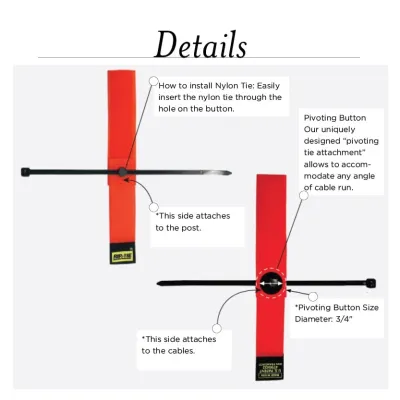 Rip-Tie - S-P3 - One Inch Wide PIVOTING CableHanger 1" x 3