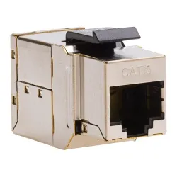 Platinum Tools - 769-1 - Cat6 Shielded Keystone Coupler, F to F, 1/Bag.
