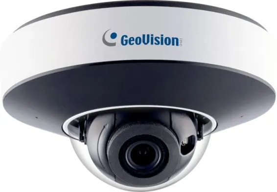 GeoVision - 84-GDR4900-1TB - Cloud AI 4MP WDR Pro IR Mini Fixed Rugged IP Dome, 1TB Micro SD