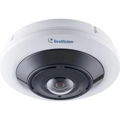 GeoVision - 84-PFER128-0010 - AI 12MP H.265 Super Low Lux WDR Pro IR Fisheye Rugged IP Camera 1.98mm