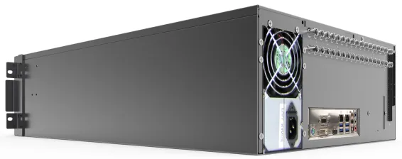 ExacqVision - 4808-80T-R4A - 80 TB A-Series Hybrid 4U recorder Professional Client Win10 with 8 IP cameras licenses and 48 analog inputs