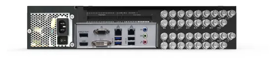 ExacqVision - 1608-12T-F2AL - 12TB A-Series Hybrid 2U Front Accessible Recorder Professional Linux With 8 IP Cameras licenses and 16 Analog