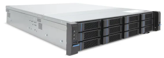EXACQ - IP08-144T-FAL - IP 2U Rackmount Frontload A-Series exacqVision NVR with 8 IP Professional licenses (150 max), 144TB RAID5 configured storage (132TB usable). Linux Ubuntu 22.04 LTS OS on SSD, 16GB RAM, Dual 2.5GbE on-board, 6 x USB, 1 x HDMI, 