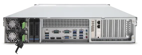 EXACQ - IP08-144T-FARW-E - IP 2U Rackmount Redundant Frontload A-Series exacqVision NVR with 8 IP Enterprise licenses (150 max), 144TB RAID6 configured storage (120TB usable). Windows 10 IoT Ent LTSC OS on Dual SSD RAID1, redundant power supplies, 16