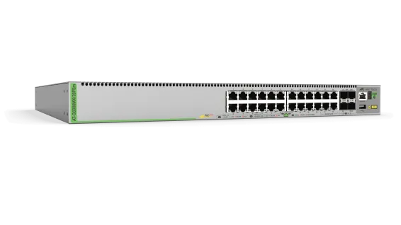 Hanwha - HV-GS980MX/28PSm-10 - L3 Stackable Switch, 20x 10/100/1000-T PoE+ 