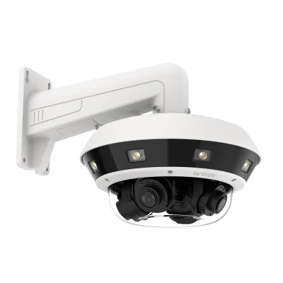AVYCON - AVC-NCMS321M04 - 32MP InfiniteColor Multi-Sensor Multi-Directional Diversity IP Camera, 4-Directional Adjustable 4x optical lens, dual light (IR LED & White LED), smart AI, 2ch Alarm In/out, 1 Audio in/out, IK10, IP67, 24VAC/12VDC/PoE+(IEEE8