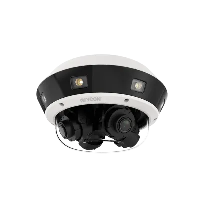 AVYCON - AVC-NCMS321M04 - 32MP InfiniteColor Multi-Sensor Multi-Directional Diversity IP Camera, 4-Directional Adjustable 4x optical lens, dual light (IR LED & White LED), smart AI, 2ch Alarm In/out, 1 Audio in/out, IK10, IP67, 24VAC/12VDC/PoE+(IEEE8