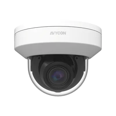 AVYCON - AVC-NSD81M - 8MP (3840x2160), H.265+ Indoor Dome IP Camera, InfiniteStar™, True WDR, AI with FD, 8MP@30FPS, Triple Stream, 2.7-13.5mm Motorized A/F Lens, 147ft Smart IR's, Audio In/Out, Alarm In/Out, MicroSD, Onvif, DC12V / PoE, White