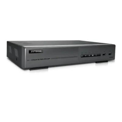Avtech - AVH304-4TB - 4 Channel Standalone NVR with 4 TB Preinstalled, HDMI Output with Builtin PoE Switch