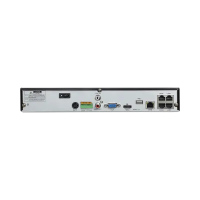 AVYCON - AVR-NSV04P4-10T - (NDAA) H.265+, 4CH 4K NVR with 4CH Built-in PoE, Plug&Play with NS/NP/NL Series IPCs, Full AI with NS/NP, 30FPS@4K per ch, 64Mbps, ONVIF, 4K HDMI, Smart AI, 10TB HDD Installed