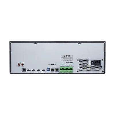 AVYCON - AVR-NSV256E2N-8T - H.265+ 256CH 4K NVR, DUAL NIC, 4 HDMI, max. 1824Mbps, 8MP@30FPS, ONVIF, 8 Alarm In / 1 Alarm Out, 4 HDMI 4K Output, 16 Hot Swappable SATA, 8TB HDD Installed