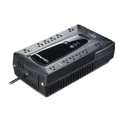 CYBERPOWER - AVRG900U - 900VA/480W, Simulated Sine Wave, NEMA 5-15P, 5 ft cord, 12 (6 surge, 6 surge + battery backup), PowerPanel Personal Edition software, 3 year warranty