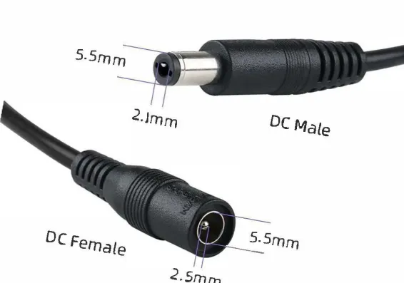 BE-DIS/MALE-2FEM DC Male to 2 Female Pigtail