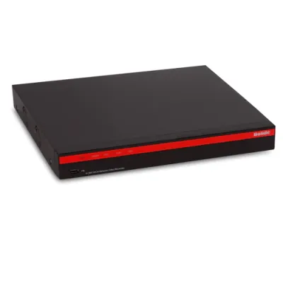 BOLIDE - BN-NVR/16NX-S/NDAA - 16-Channel 4K H.265 NVR with 16-Port Built-in POE, Supports Up to 4K Cameras, 112Mbps Throughput, 4K Output, HDMI, VGA, BNC Spot Output, 2 Hard Drive Bays Up to 12TB each bay, 24TB max, NDAA Compliant, iPac AI Enabled