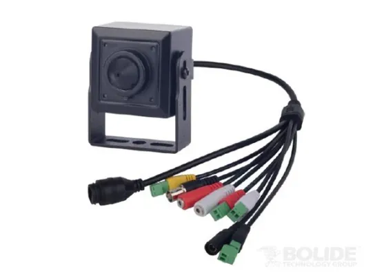 BOLIDE - BN600W - 2.0 Meg Pinhole IP camera1/2.8" Progressive Scan CMOS, True WDR  more than 120dB,  H.265/H.264/MJPEG, 1920x1080/30fps, 3.7mm lens, Motion Detection, Network disconnect, alarm 2ch in/ 1 ch out, audio 1ch in/1 ch out, 31.2x31.2, Onvif