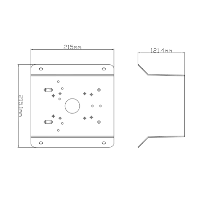 SPECO - CMT1 - Corner Mount for O4B6, O2VB1,O4VB1,O8VB1,VLB5,H8B6M,O2VB1V,O4VB1M,VLB6,O4B7M, O2BFRM,O8B7M,O2BLP1M