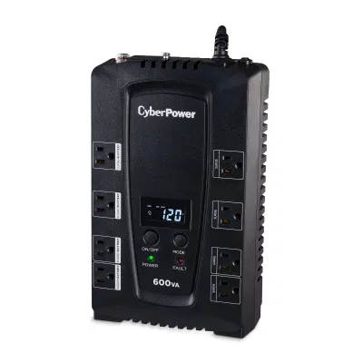 Cyber Power - CP600LCD - UPS SYSTEMS Intelligent LCD, 600VA/340W, Simulated Sine Wave