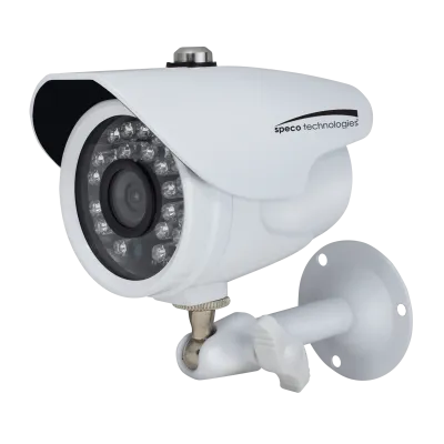 SPECO - CVC627MT - 2MP HD-TVI Color Waterproof Marine Bullet Camera w/IR, 10' Cable, 3.6mm Lens, White, TAA