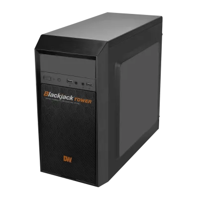 Digital Watchdog - DW-BJMT7124TS - Blackjack Tower Mid-Size Servers with Intel Core i7 Processor, Windows Server OS, 24TB