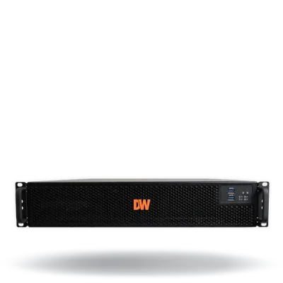 Digital Watchdog - DW-BJPR2U120T-LX - Blackjack P-RACK NVRs Powered by DW Spectrum IPVMS, 100TB Usable RAID Storage, 4 Camera Licenses Intel i7 Processor , Linux OS and 16GB Memory