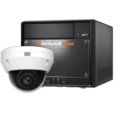 Digital Watchdog - DW-CUDV9KIT916 - Blackjack Cube 9TB with 16x vari-focal lens vandal dome IP cameras kits