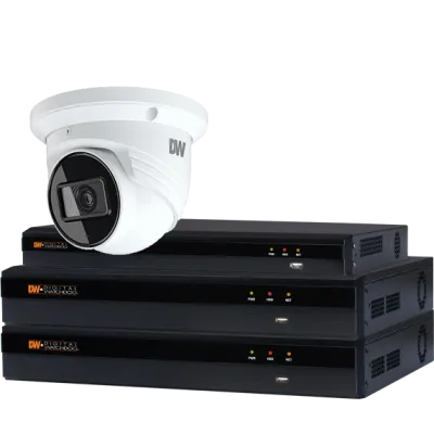 Digital Watchdog - DW-VP12T9KIT28 -  5MP Fixed Vandal Turret cameras with 2TB HDD NVR Consist of 1 