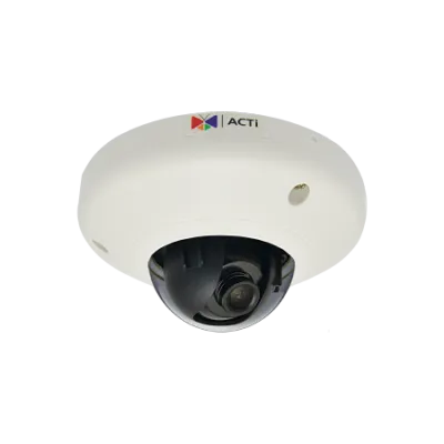 ACTI - E914 - 5MP Indoor Mini Fisheye Dome with Extreme WDR, SLLS, Fixed Lens