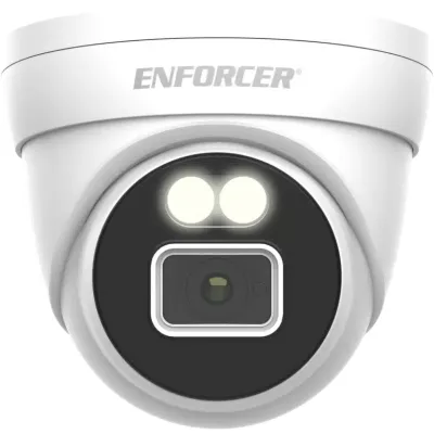 SECO-LARM - EV-N2506-2W4WLQ - IP 5MP Full Color Turret Camera, ” SmartSens CMOS Sensor, 30FPS@5MP, True WDR, 3DNR, True Day & Night with ICR, IP66, -40° to 131°F, Smart IRs, 9 AI Functions, NDAA Compliant.